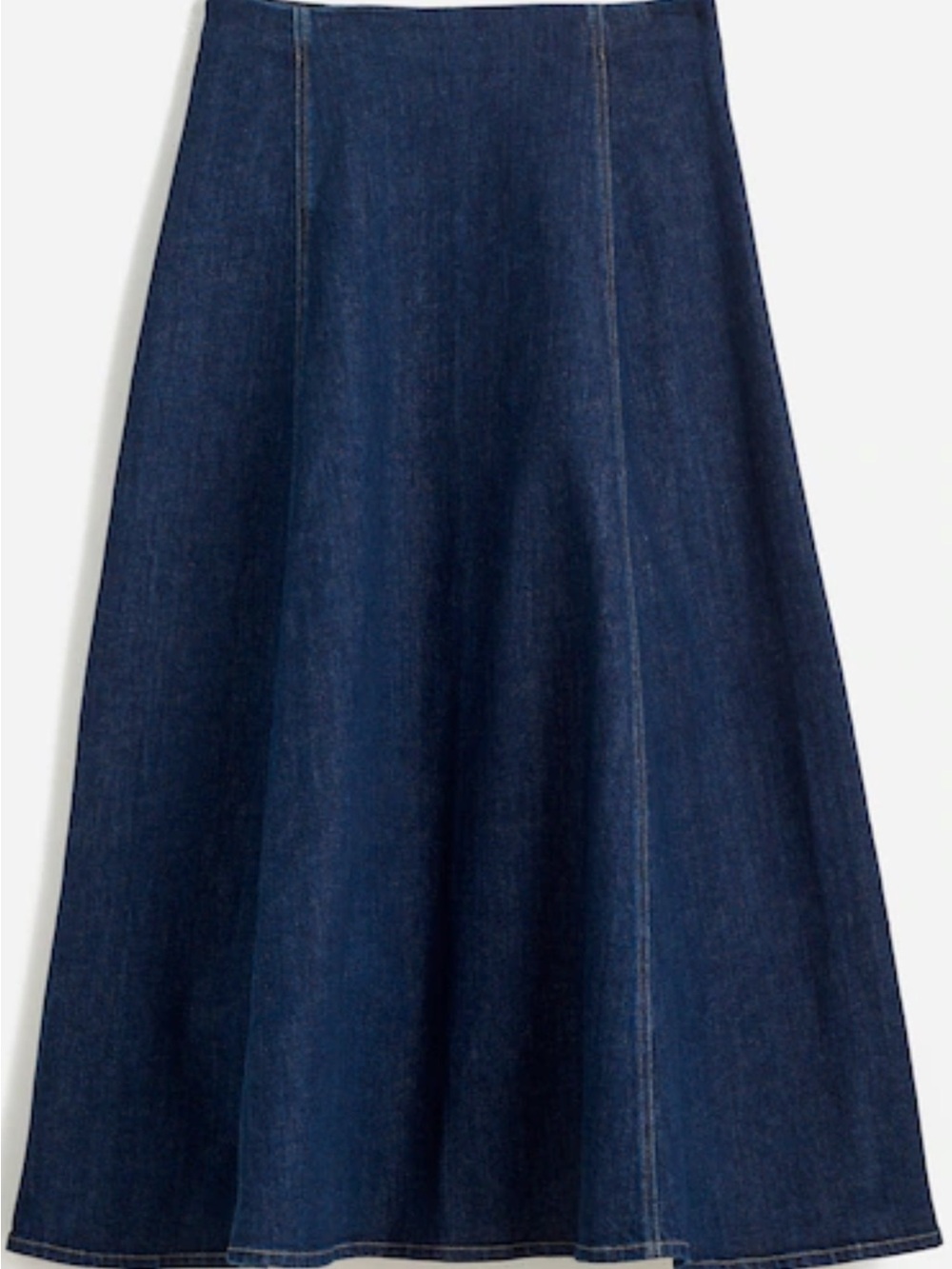 Alexa Chung for Madewell Denim Flare Midi Skirt Size 25 Pellson Wash
